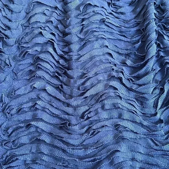 🔥Zara🔥 | Navy blue ruffled strapless  dress - Picture 3 of 11